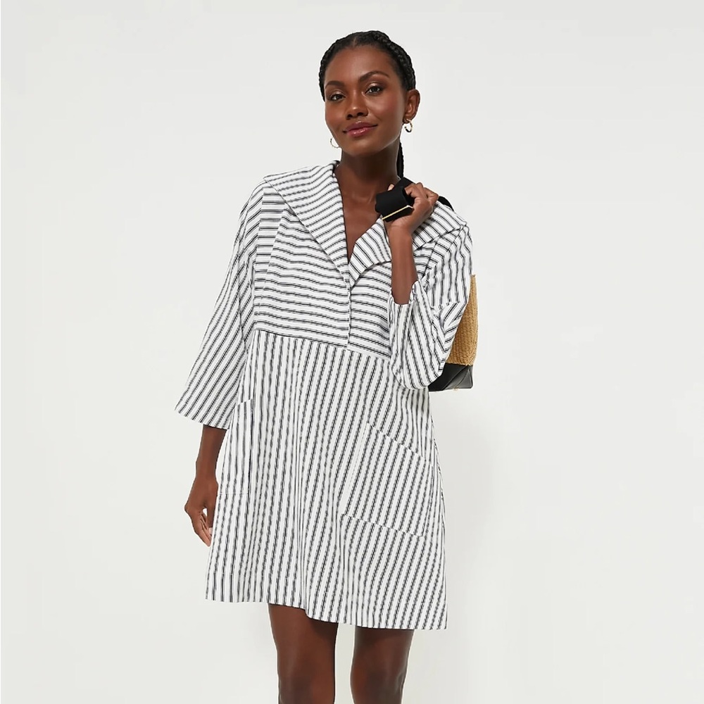 Tuckernuck Navy Stripe Sloane Dress size XS NWT